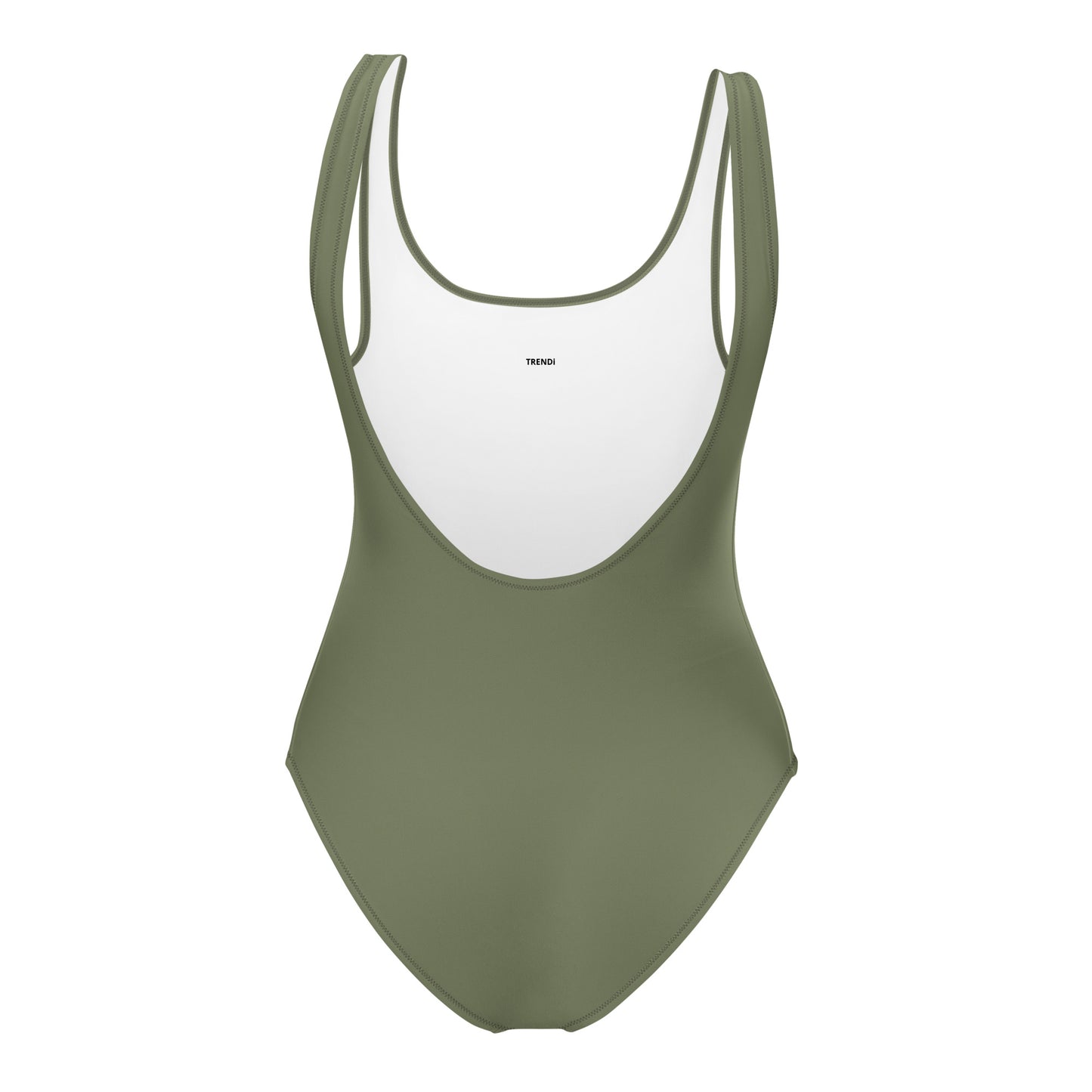 Olive Green One-Piece Swimsuit