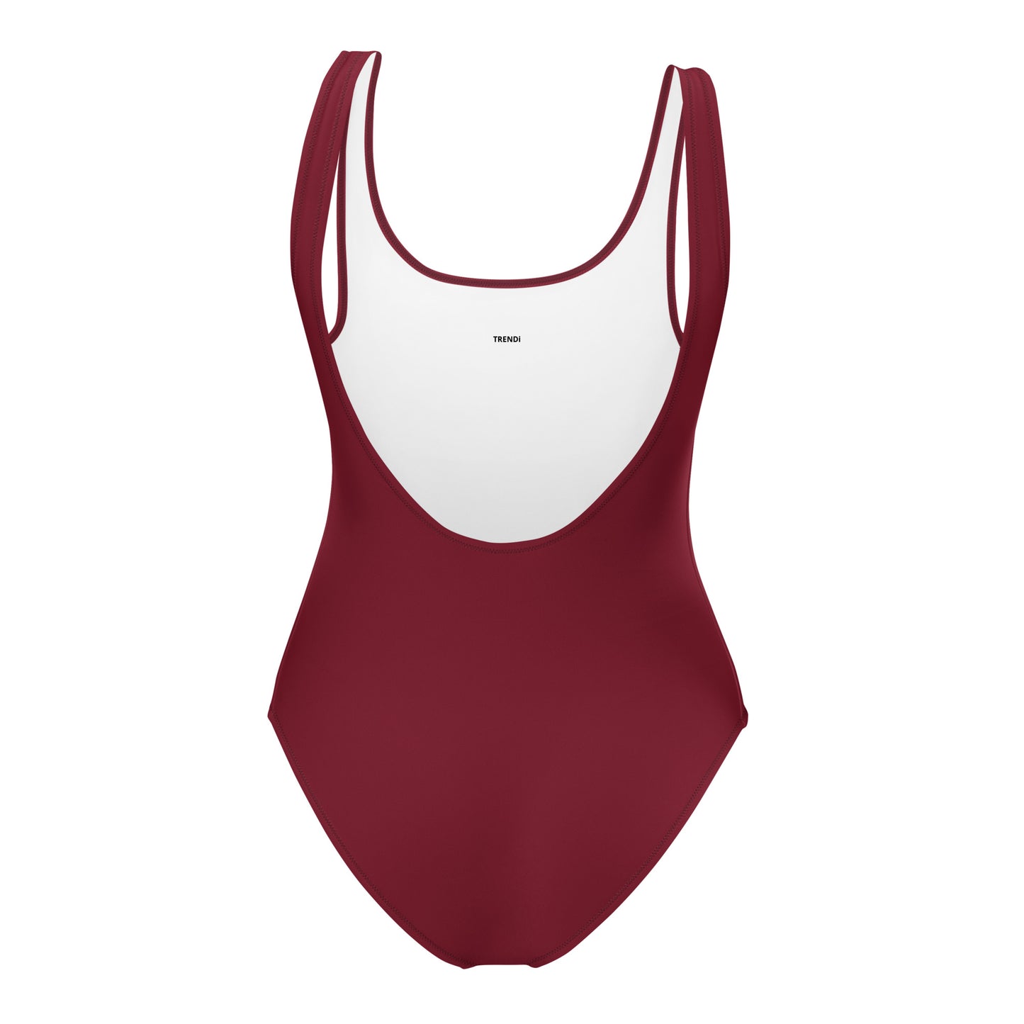 Burgundy One-Piece Swimsuit