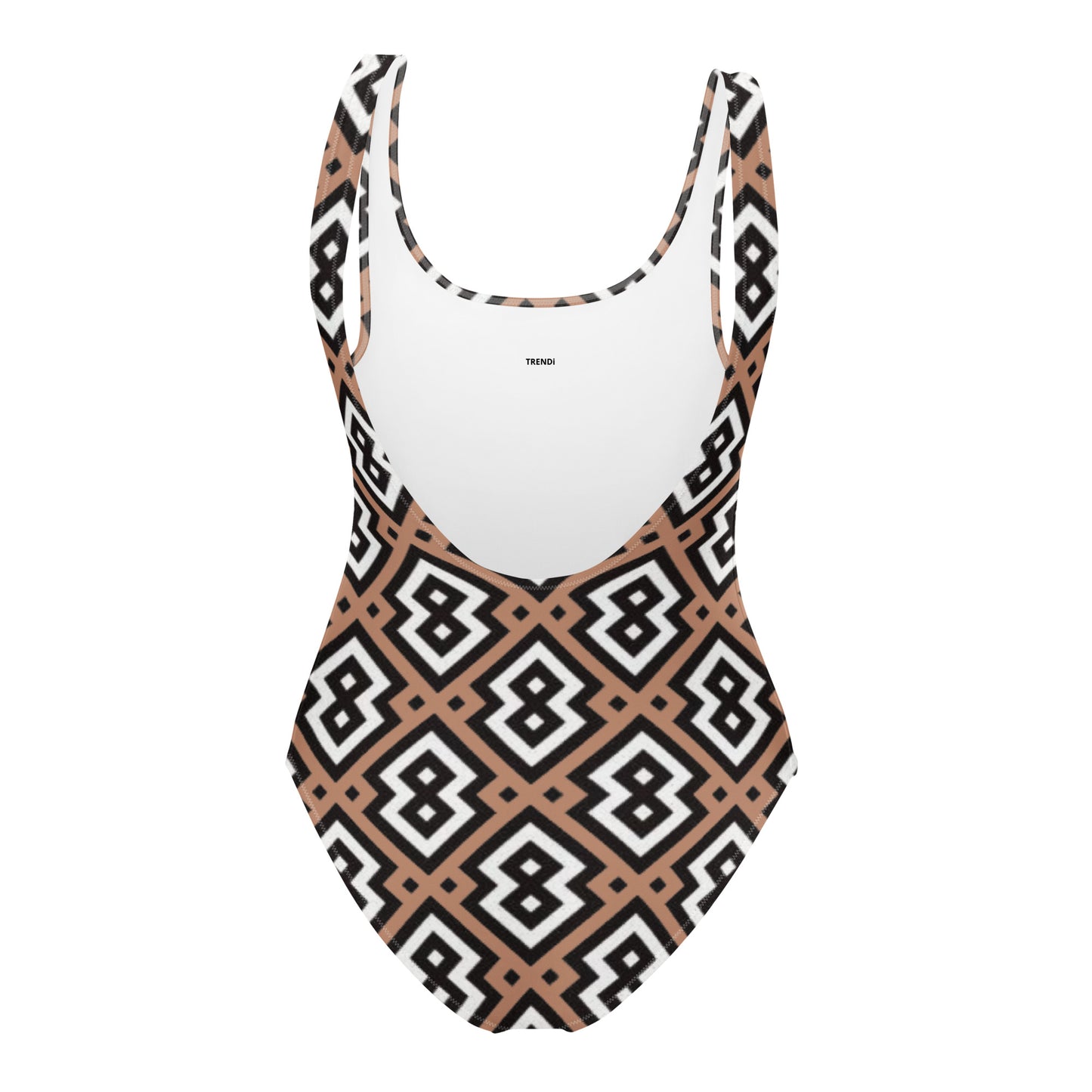 Brown Diamond Prism One-Piece Swimsuit