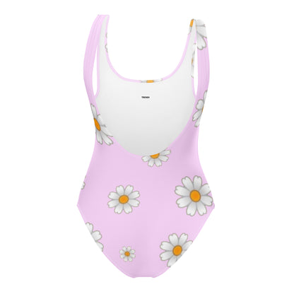 Pink Floral One-Piece Swimsuit