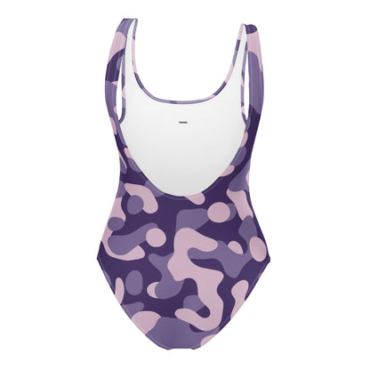 Purple Camo One-Piece Swimsuit