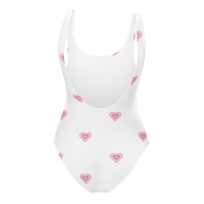 Pink Heart One-Piece Swimsuit