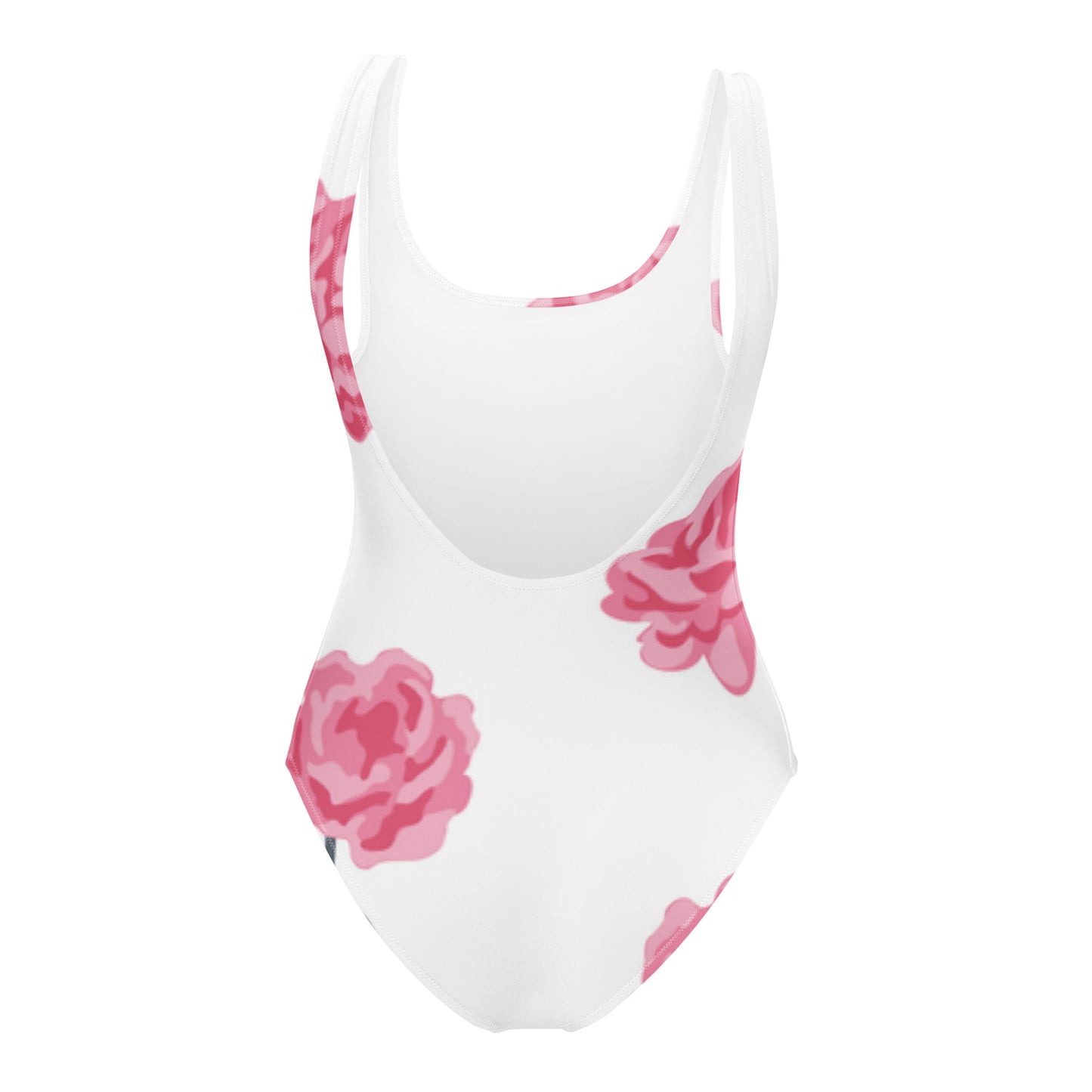 Pink Flower One-Piece Swimsuit