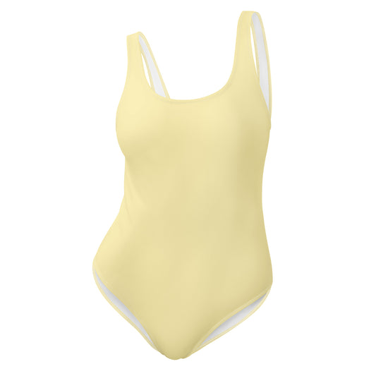 Yellow One-Piece Swimsuit