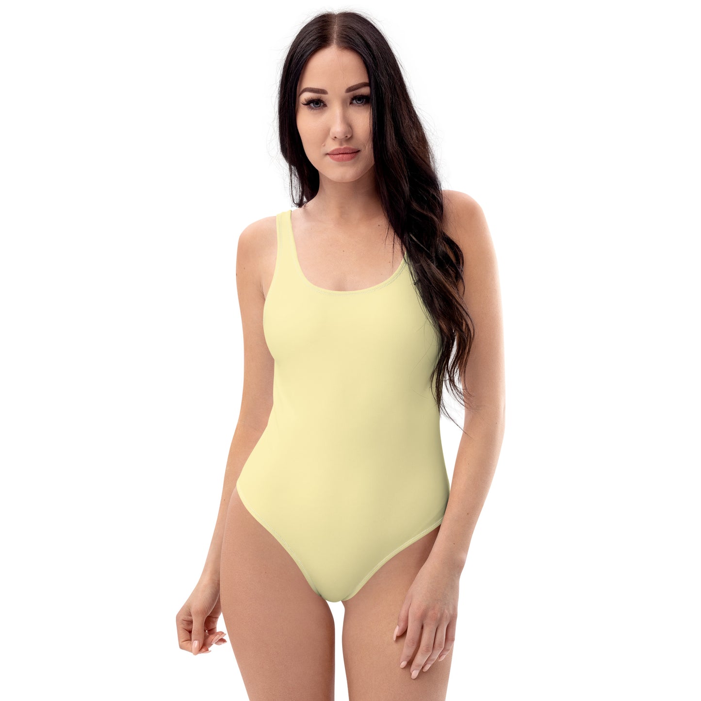 Yellow One-Piece Swimsuit
