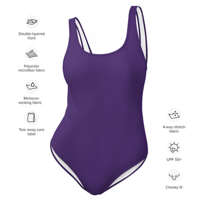 Purple One-Piece Swimsuit