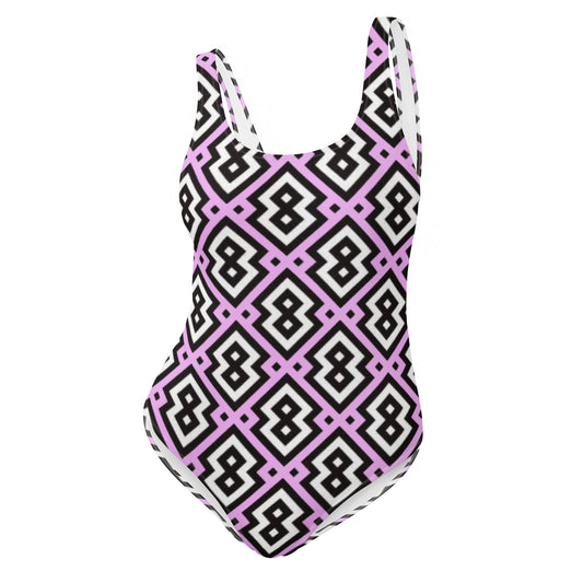 Pink Diamond Prism One-Piece Swimsuit