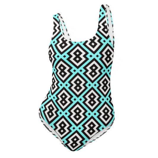 Blue Diamond Prism One-Piece Swimsuit