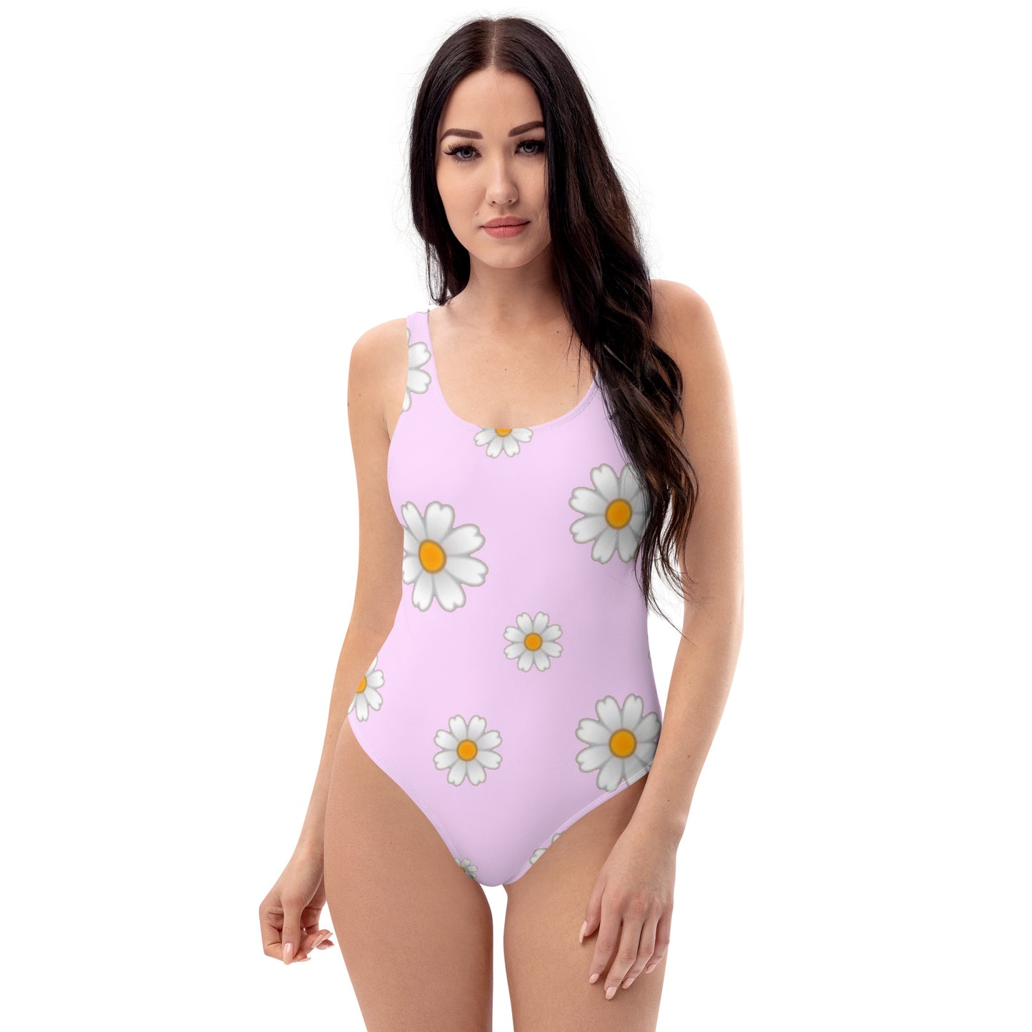 Pink Floral One-Piece Swimsuit
