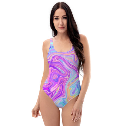 Liquid Rainbow One-Piece Swimsuit