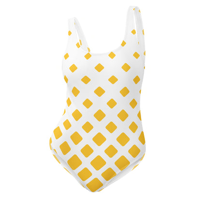 Yellow Diamond One-Piece Swimsuit