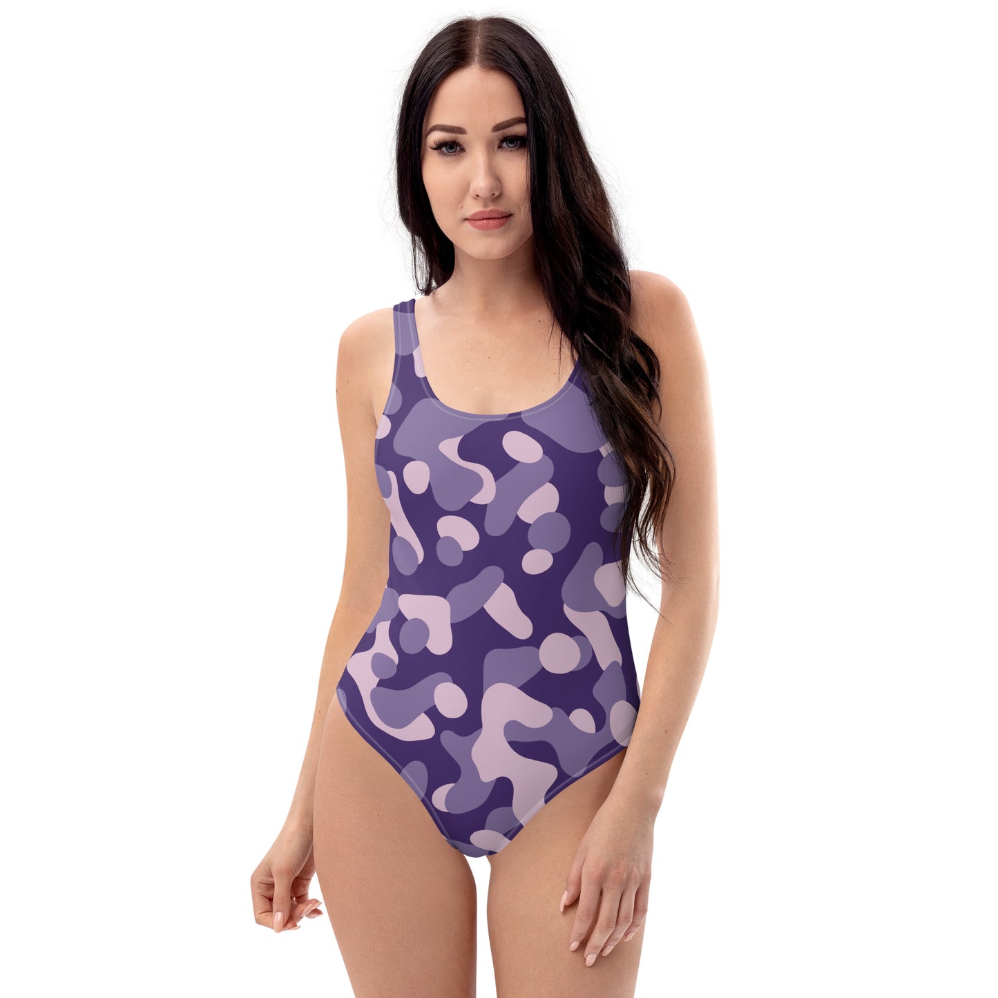 Purple Camo One-Piece Swimsuit