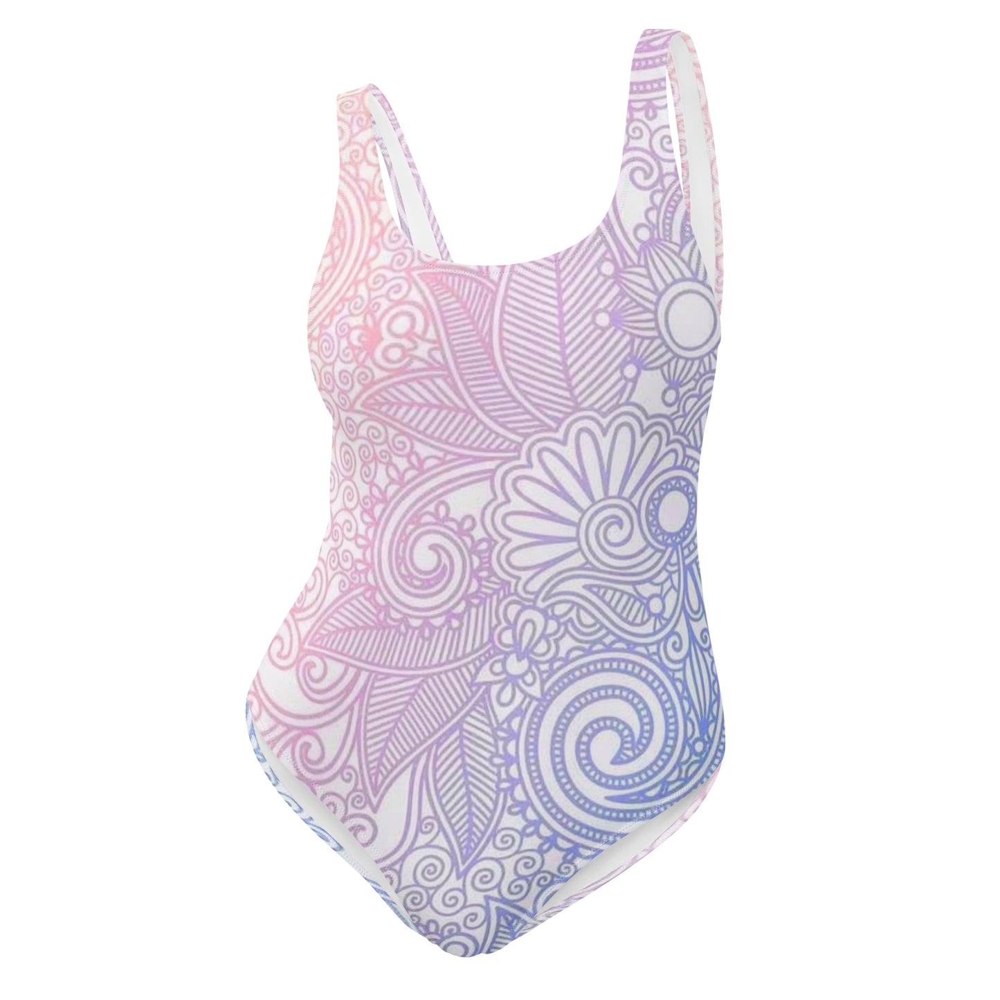 Paisley Pattern One-Piece Swimsuit