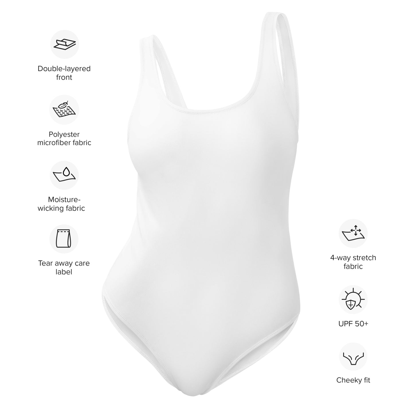 White One-Piece Swimsuit