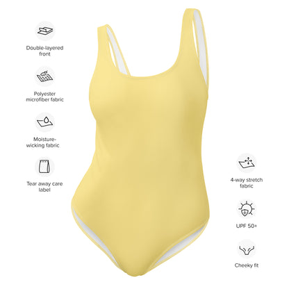 Yellow One-Piece Swimsuit