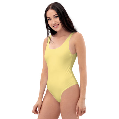 Yellow One-Piece Swimsuit