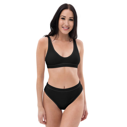 Black high-waisted bikini