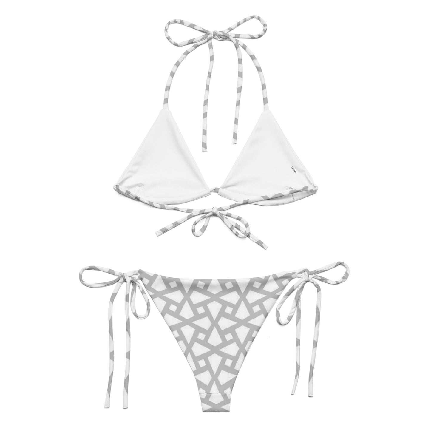 Grey Geometric String Bikini