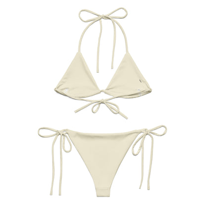 Apricot white String Bikini