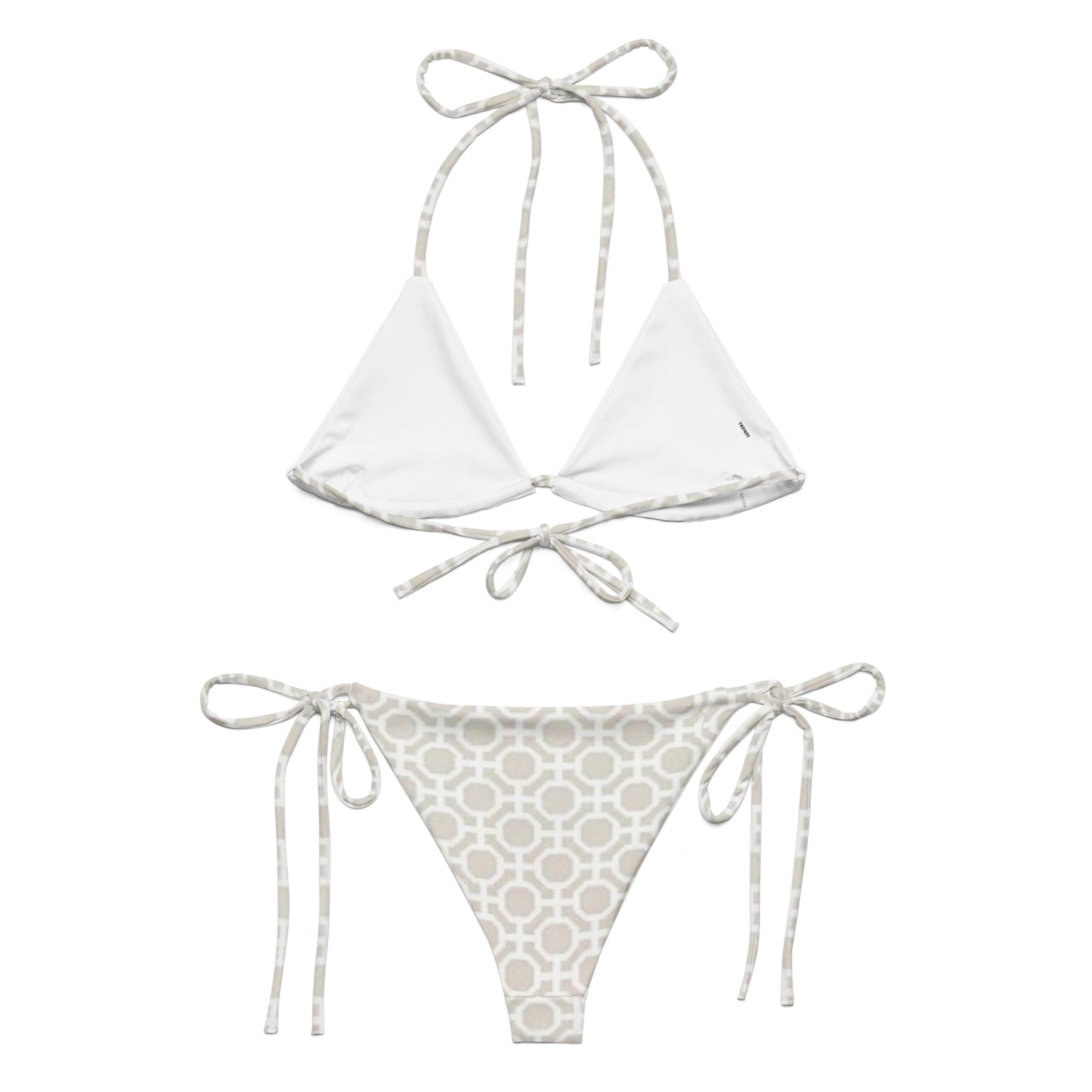 Circular geometric Pattern String Bikini Set