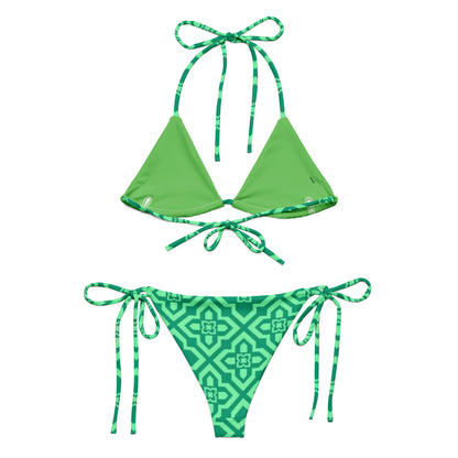 Green Clover String Bikini