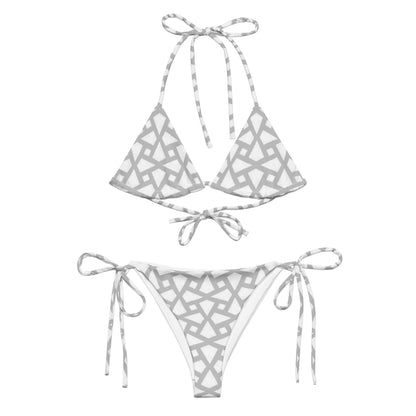 Grey Geometric String Bikini