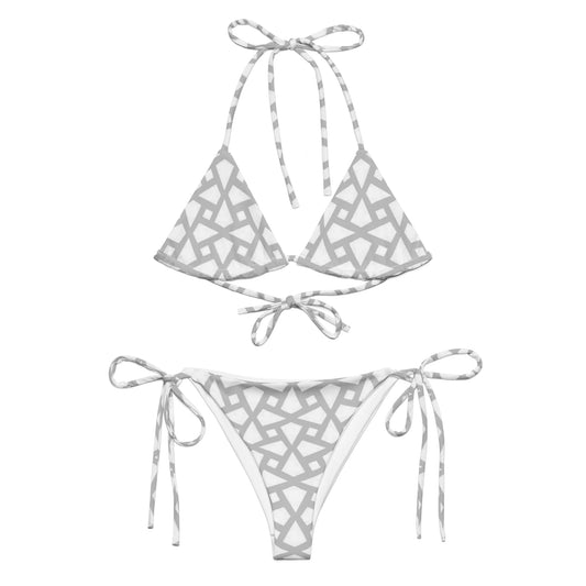 Grey Geometric String Bikini