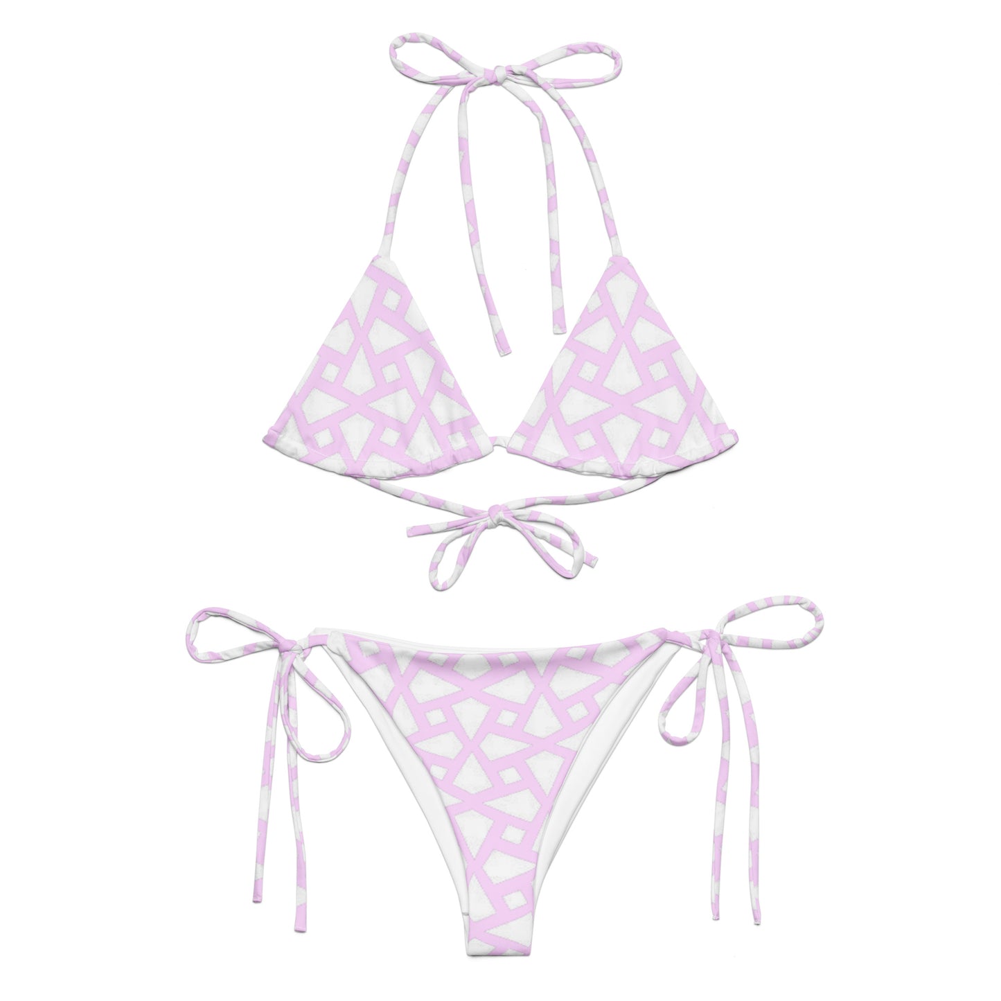 Pink Geometric String Bikini