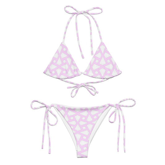 Pink Geometric String Bikini