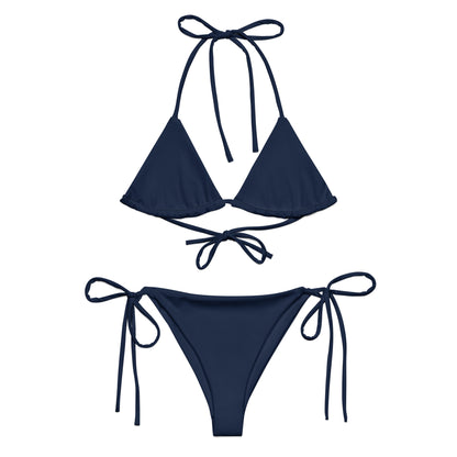 Navy Blue String Bikini