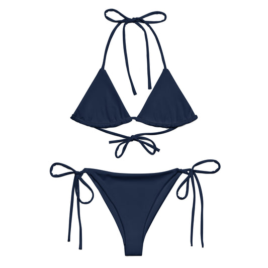 Navy Blue String Bikini