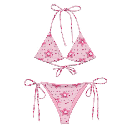 Pink Star String Bikini