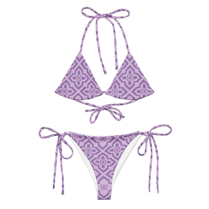 Purple Clover String Bikini