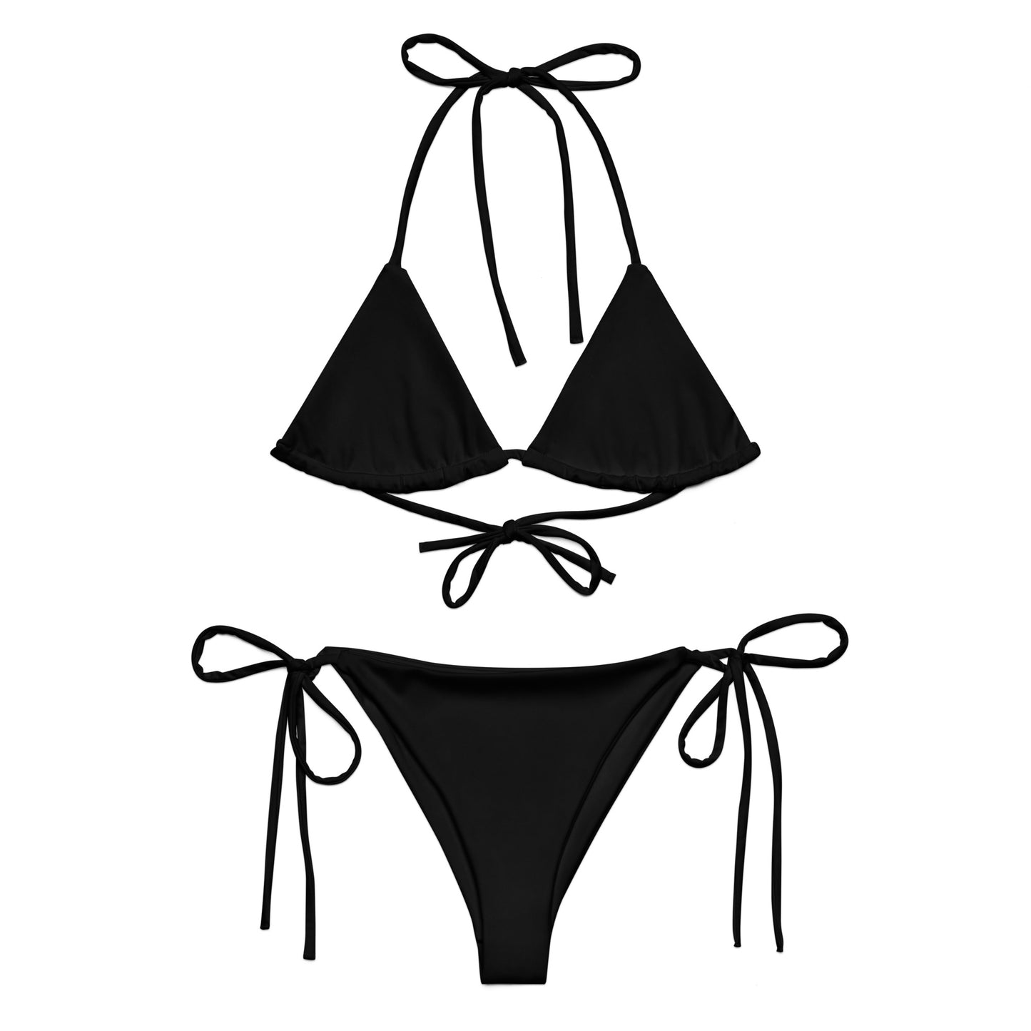 Black string bikini Set