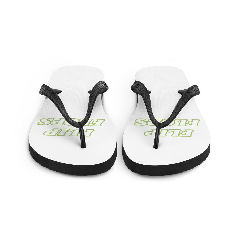 Green & White Flip-Flops