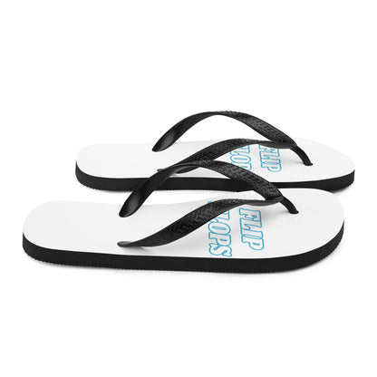 Blue & White Flip-Flops