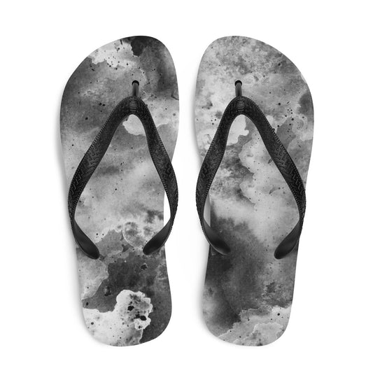 Black Dye Flip-Flops