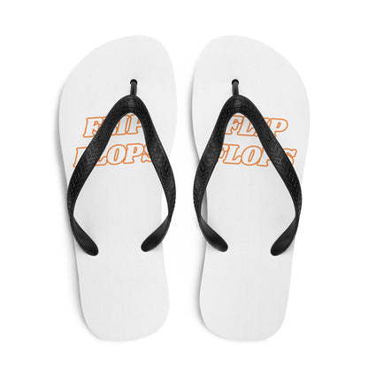 Orange & White Flip-Flops