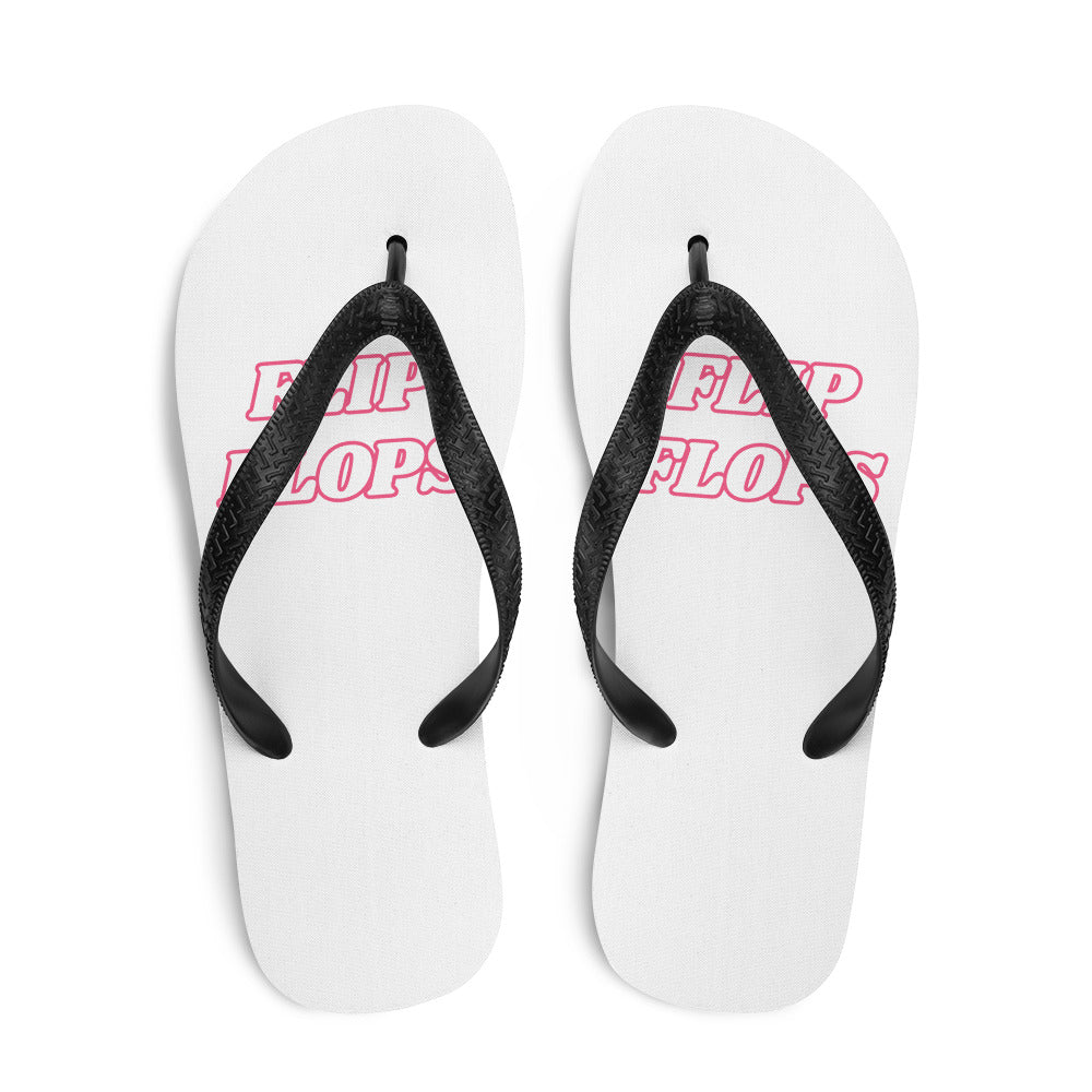 Pink & White Flip-Flops