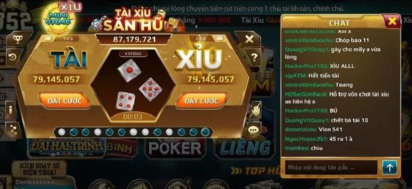 Tài xỉu B52 đang được người dùng đánh giá uy tín